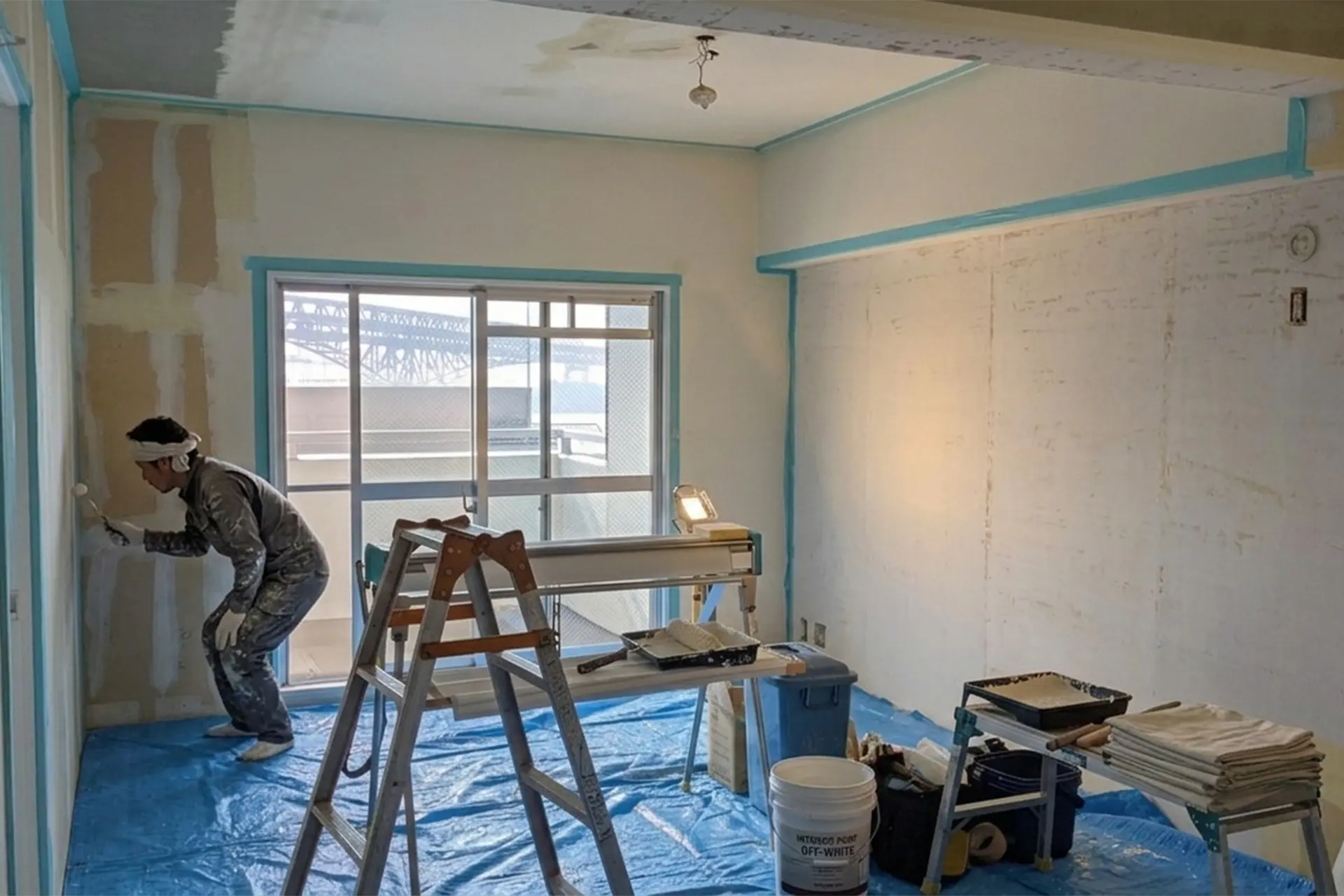 内部塗装の施工イメージ